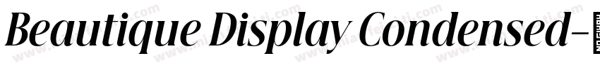 Beautique Display Condensed字体转换